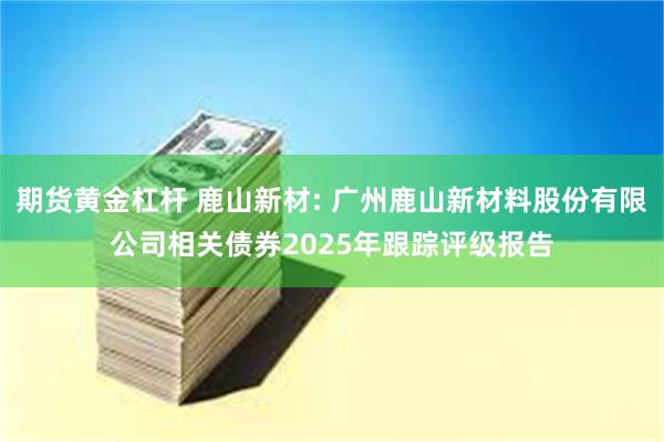 期货黄金杠杆 鹿山新材: 广州鹿山新材料股份有限公司相关债券2025年跟踪评级报告