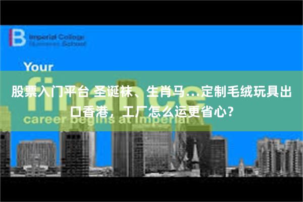 股票入门平台 圣诞袜、生肖马…定制毛绒玩具出口香港，工厂怎么运更省心？